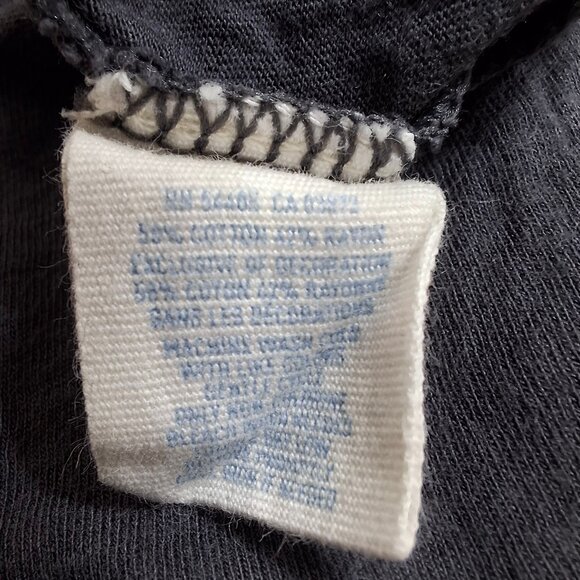 Babydoll Racerback Knit Mini Dress Size M Dusty Blue Grey Gathered Stretch - Picture 10 of 14